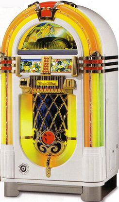 Wurlitzer One More Time Spécial Edition Elvis Presley. Le meilleur des replicas de jukebox Wurlitzer en version 100 CD. Hélas épuisé depuis 2007