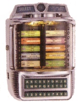 Wurlitzer 1956 Wallbox 5250. Commande à distance pour Wurlitzer 2000/2100 équipé de Steeper